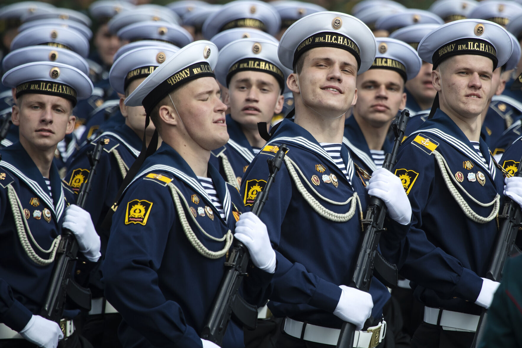 APTOPIX Russia Parade Rehearsal